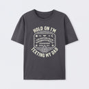 Hold On I'm Texting My Dad Ouija Board Retro Father Day T-Shirt