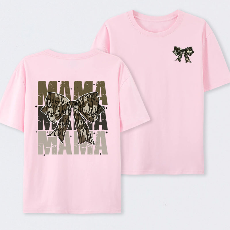 Mama Camo Coquette Bow T-Shirt