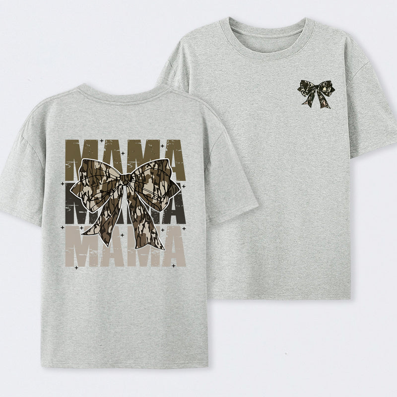 Mama Camo Coquette Bow T-Shirt