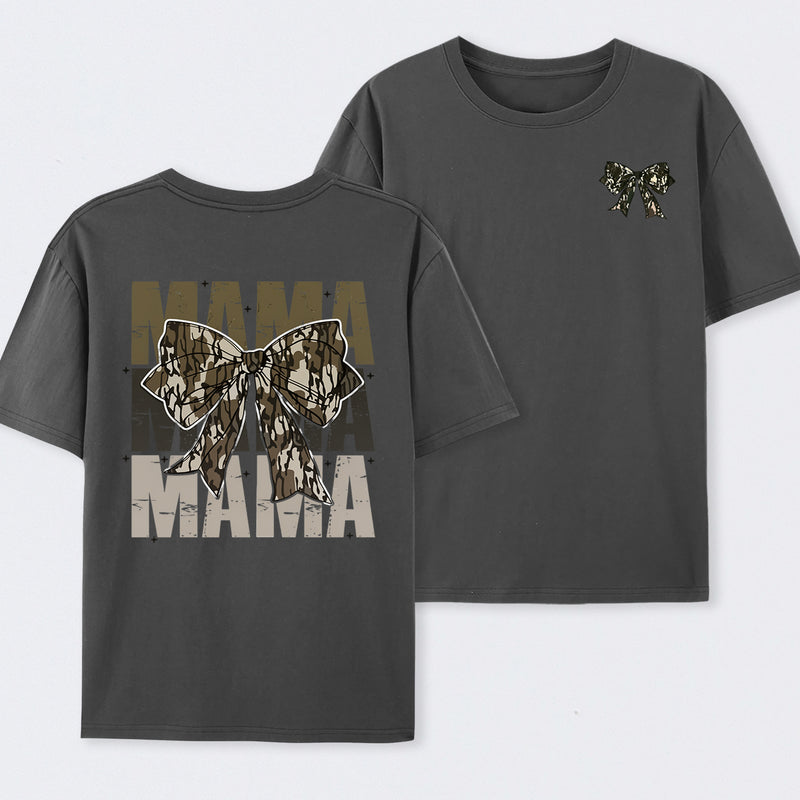 Mama Camo Coquette Bow T-Shirt