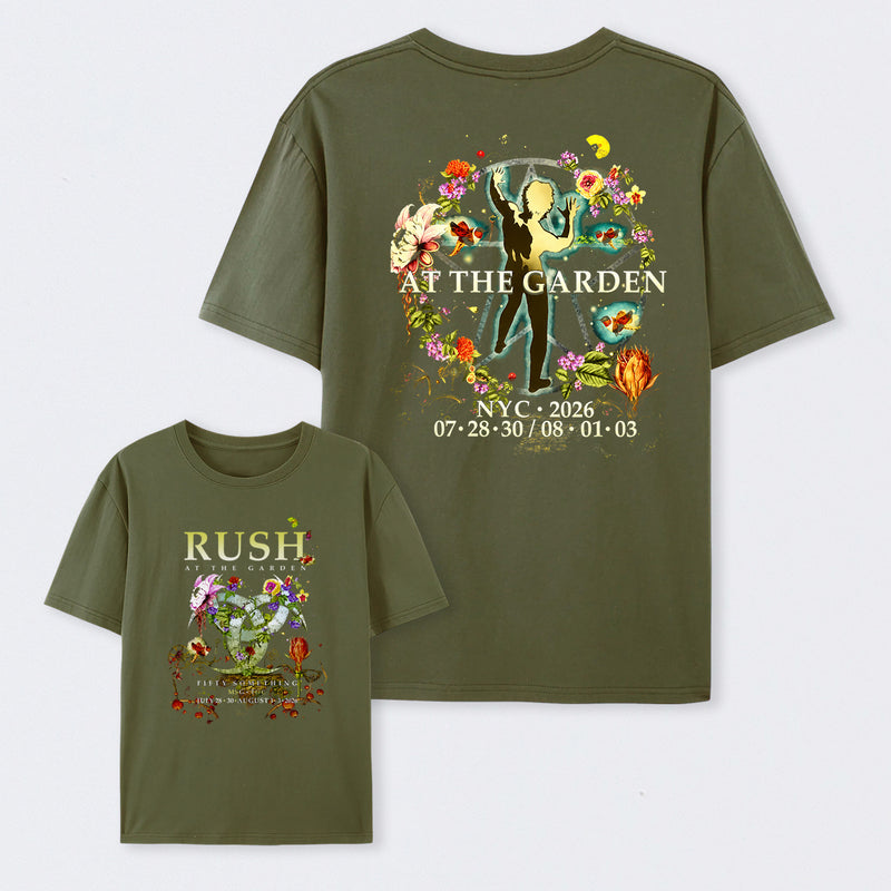 Rush At The Garden 2026 Tour Fifty Something MSG NYC Concert T-Shirt