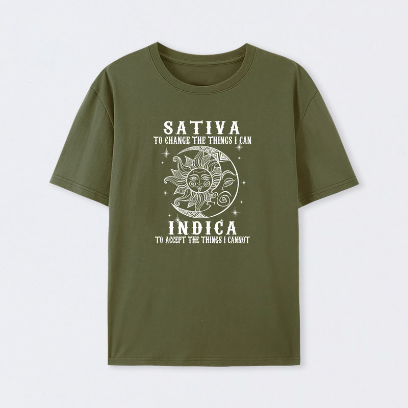 Sativa Indica Graphic Streetwear T-Shirt
