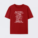Sativa Indica Graphic Streetwear T-Shirt