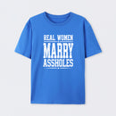 Women's Short Sleeve Cotton Fabric Loose Funny Wife T-Shirt