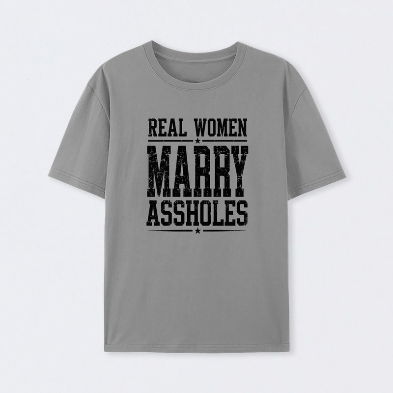 Women's Short Sleeve Cotton Fabric Loose Funny Wife T-Shirt