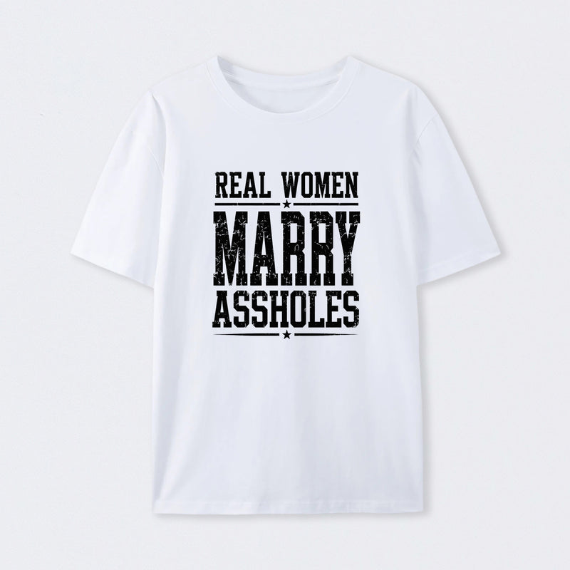 Women's Short Sleeve Cotton Fabric Loose Funny Wife T-Shirt