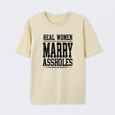 Women's Short Sleeve Cotton Fabric Loose Funny Wife T-Shirt