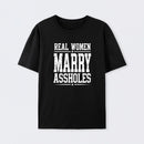 Women's Short Sleeve Cotton Fabric Loose Funny Wife T-Shirt