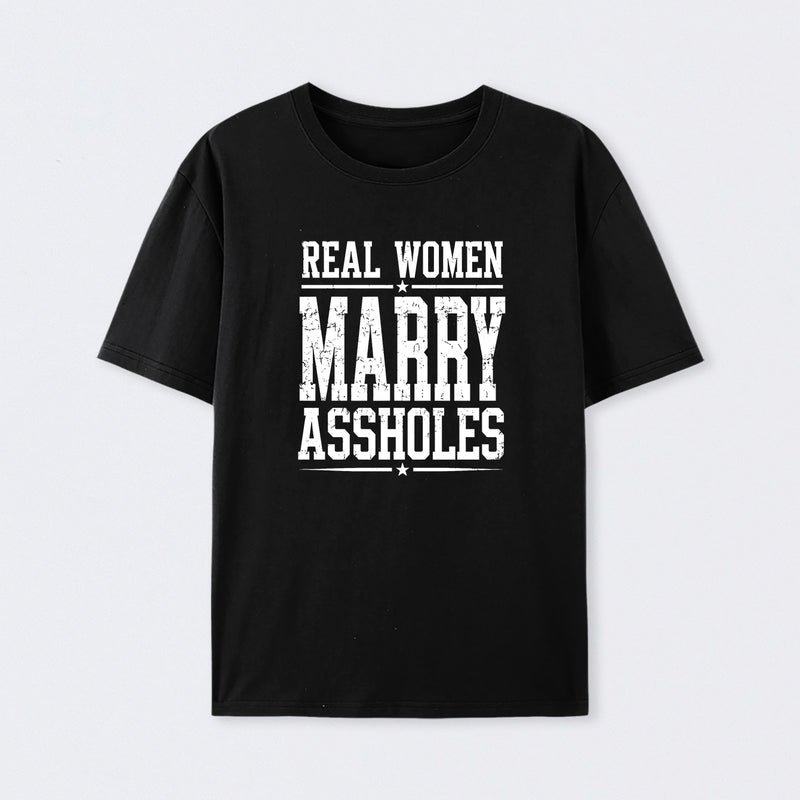 Women's Short Sleeve Cotton Fabric Loose Funny Wife T-Shirt