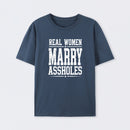 Women's Short Sleeve Cotton Fabric Loose Funny Wife T-Shirt