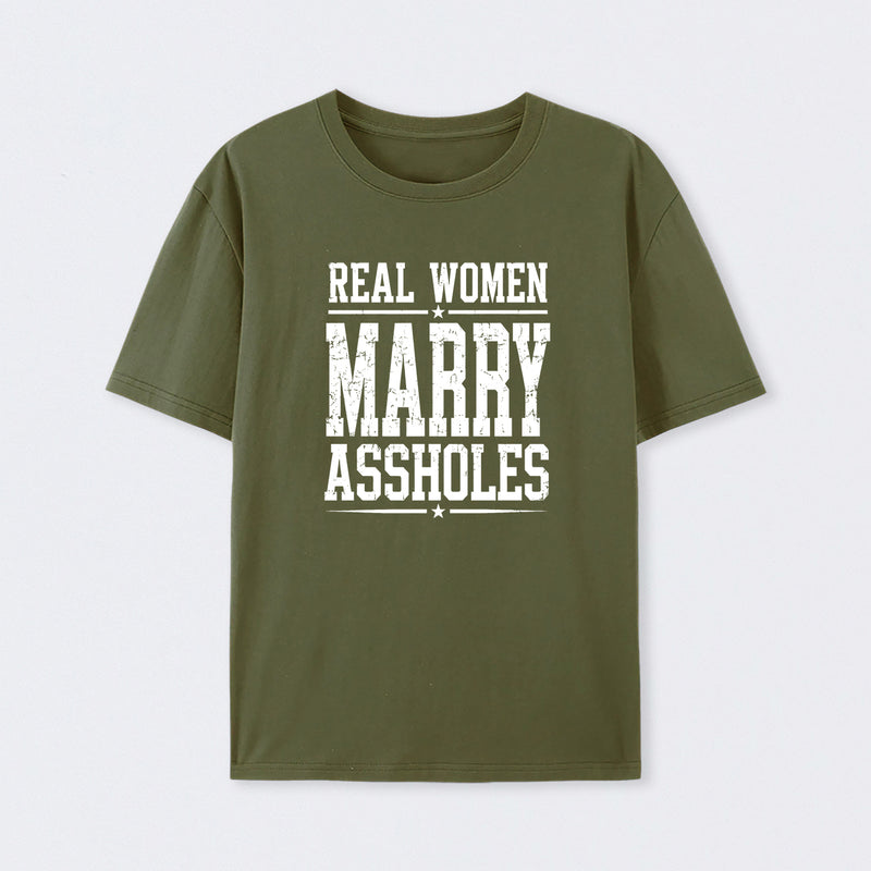 Women's Short Sleeve Cotton Fabric Loose Funny Wife T-Shirt
