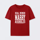 Women's Short Sleeve Cotton Fabric Loose Funny Wife T-Shirt