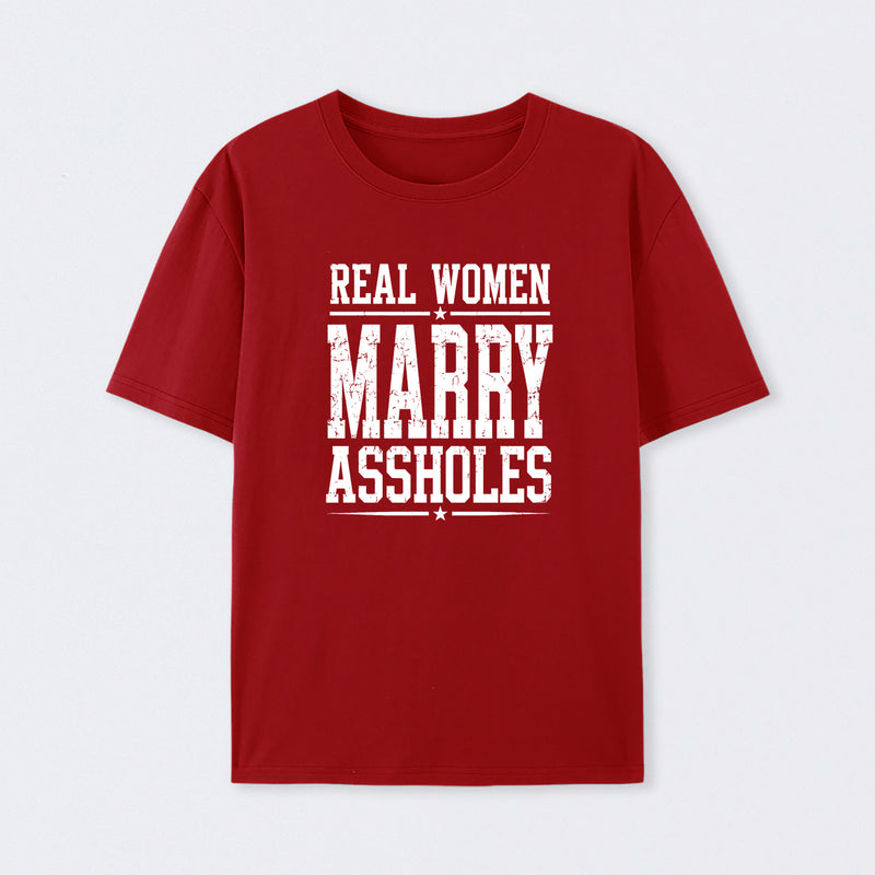 Women's Short Sleeve Cotton Fabric Loose Funny Wife T-Shirt