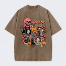 Vintage Halloween Movies Washed T-Shirt