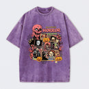 Vintage Halloween Movies Washed T-Shirt