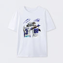 Vintage Close-Up Football Athlete Signature Graphic T-Shirt