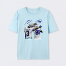 Vintage Close-Up Football Athlete Signature Graphic T-Shirt