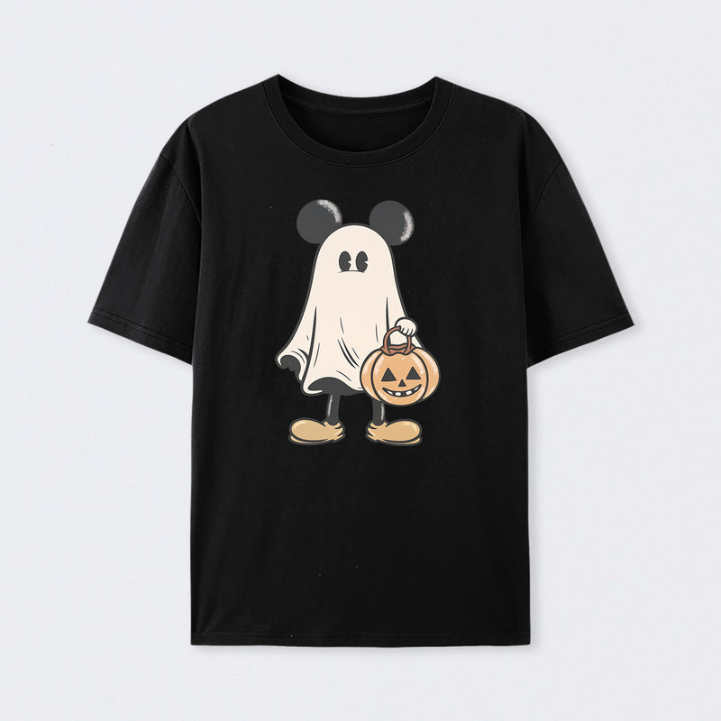 Retro Halloween Trick or Treat Spooky Couple Trip T-Shirt