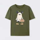 Retro Halloween Trick or Treat Spooky Couple Trip T-Shirt