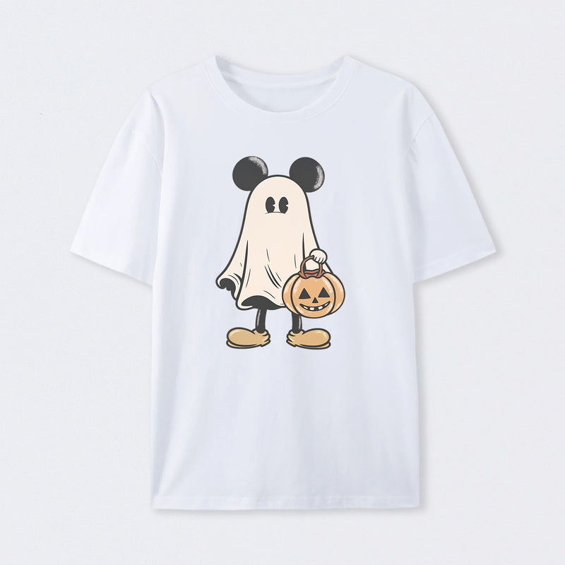 Retro Halloween Trick or Treat Spooky Couple Trip T-Shirt