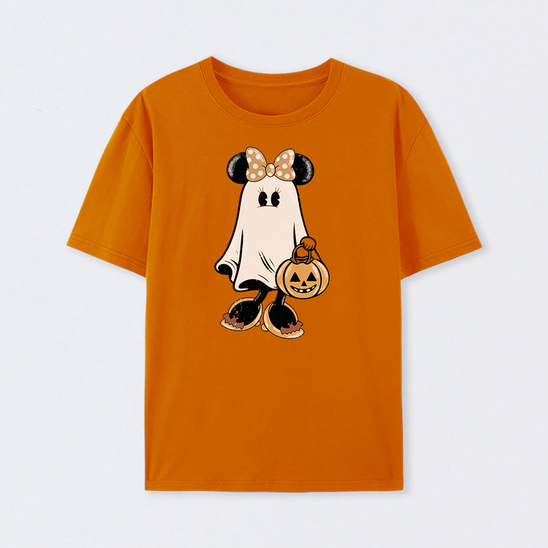 Retro Halloween Trick or Treat Spooky Couple Trip T-Shirt