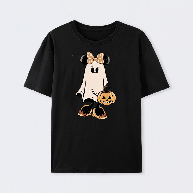 Retro Halloween Trick or Treat Spooky Couple Trip T-Shirt