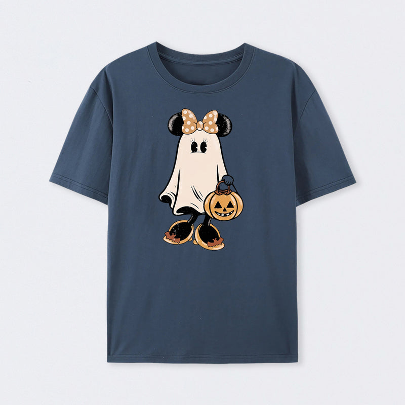 Retro Halloween Trick or Treat Spooky Couple Trip T-Shirt