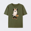 Retro Halloween Trick or Treat Spooky Couple Trip T-Shirt