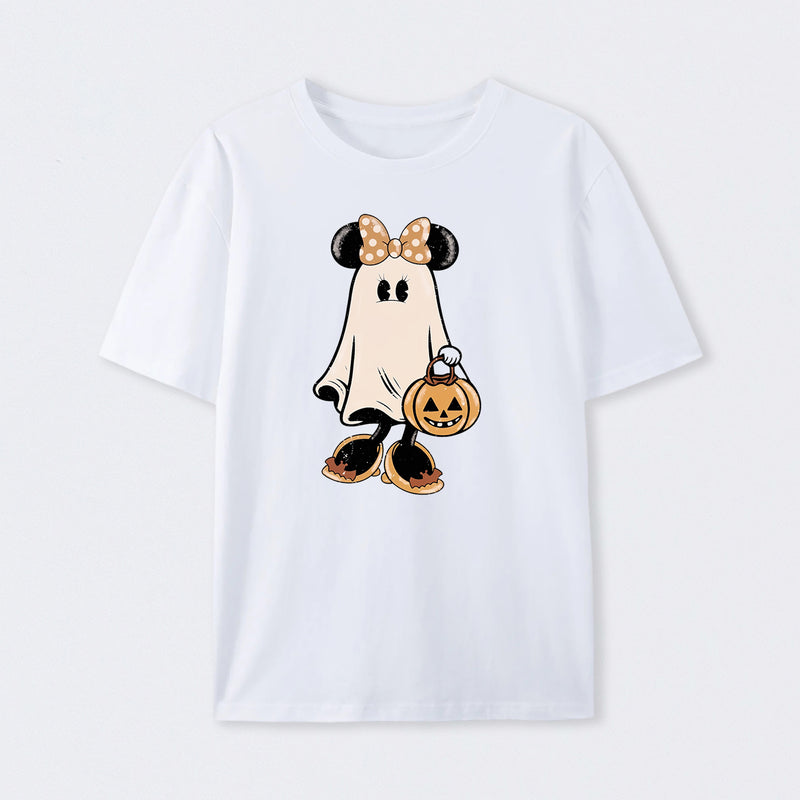 Retro Halloween Trick or Treat Spooky Couple Trip T-Shirt