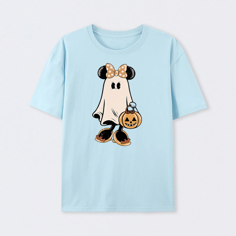 Retro Halloween Trick or Treat Spooky Couple Trip T-Shirt