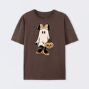 Retro Halloween Trick or Treat Spooky Couple Trip T-Shirt