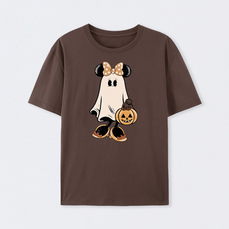Retro Halloween Trick or Treat Spooky Couple Trip T-Shirt