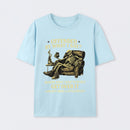 Black Sarcastic Skeleton Beer Humorous Art T-Shirt