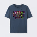 Neon Horror Halloween Retro Scary Movie Graphic T-Shirt