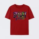 Neon Horror Halloween Retro Scary Movie Graphic T-Shirt