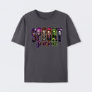 Neon Horror Halloween Retro Scary Movie Graphic T-Shirt