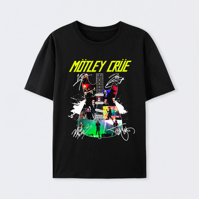 To Honor Motley Crue Vintage Rock Band Music T-Shirt