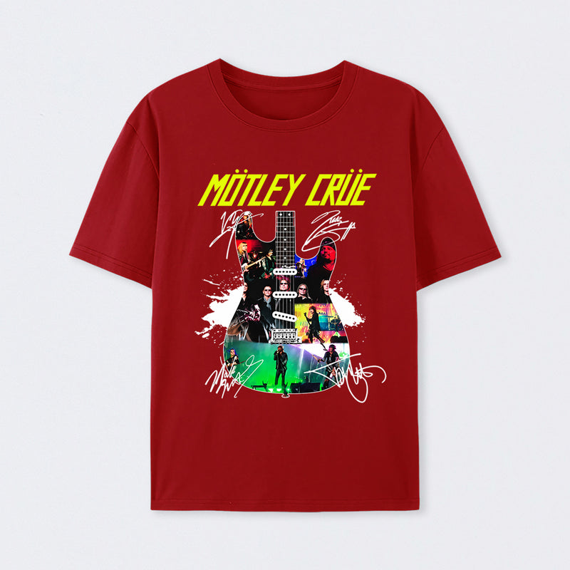 To Honor Motley Crue Vintage Rock Band Music T-Shirt