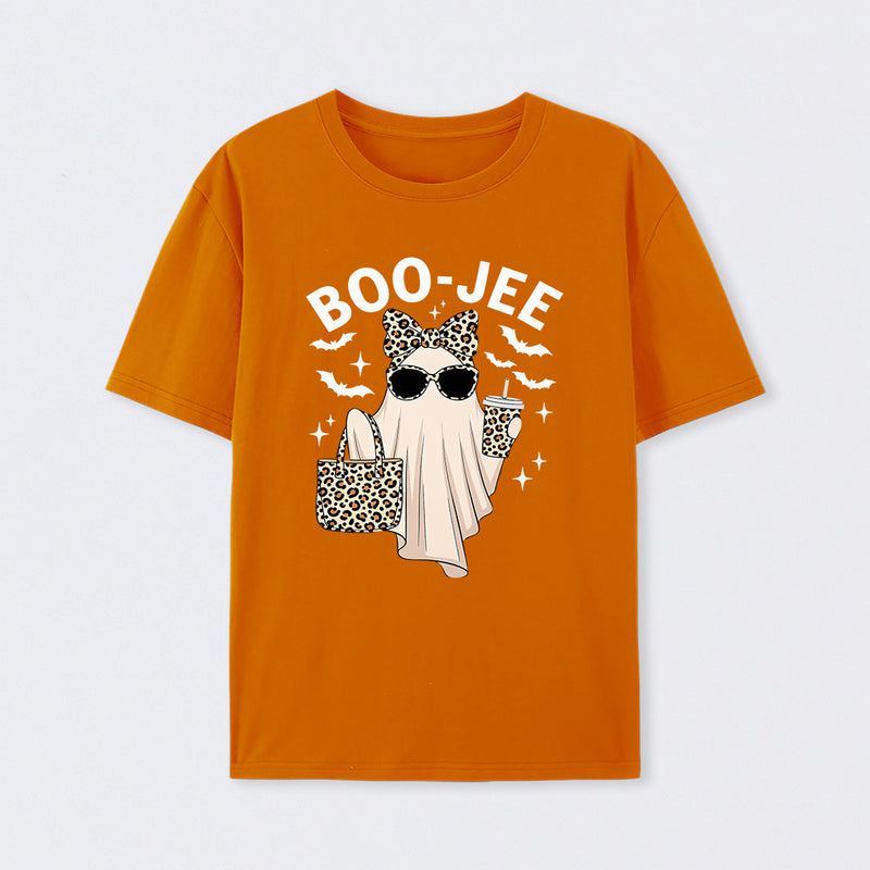 Boo Jee Ghost Leopard Ghost Halloween T-Shirt