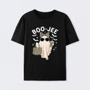 Boo Jee Ghost Leopard Ghost Halloween T-Shirt