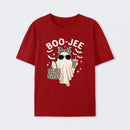 Boo Jee Ghost Leopard Ghost Halloween T-Shirt