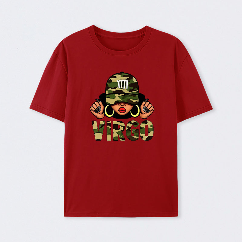 Virgo Printed Design Casual Fashion T-Shirt