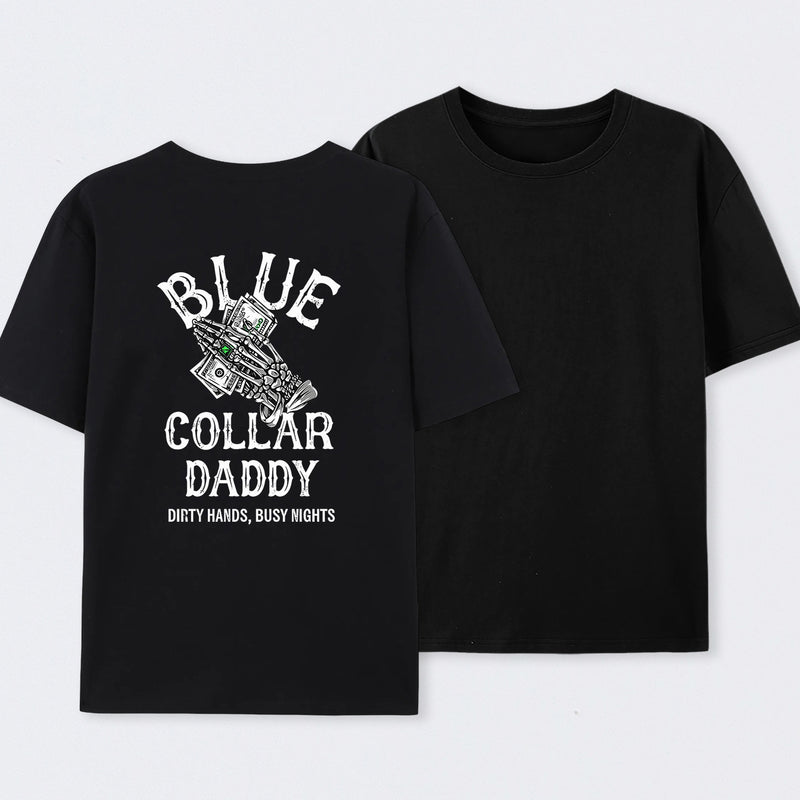 Blue Collar Daddy Printed T-Shirt