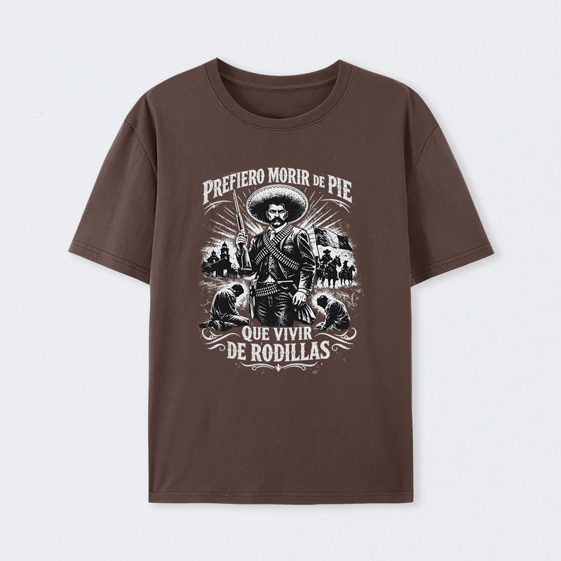 Historical Icon Emiliano Zapata Print Mexican Revolution T-Shirt