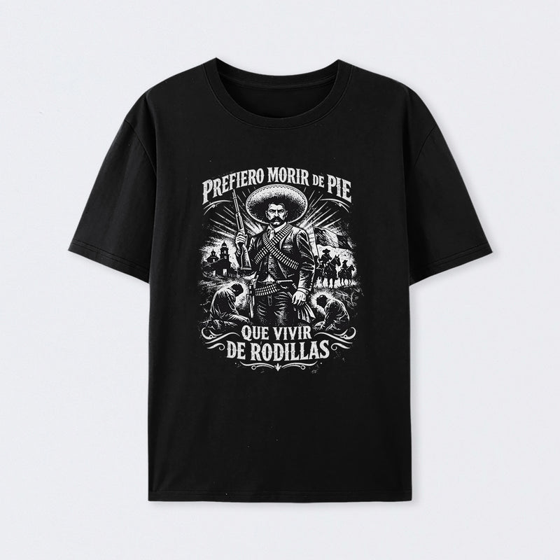 Historical Icon Emiliano Zapata Print Mexican Revolution T-Shirt