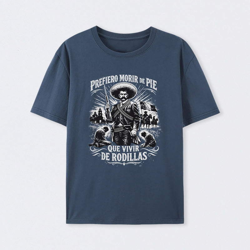 Historical Icon Emiliano Zapata Print Mexican Revolution T-Shirt