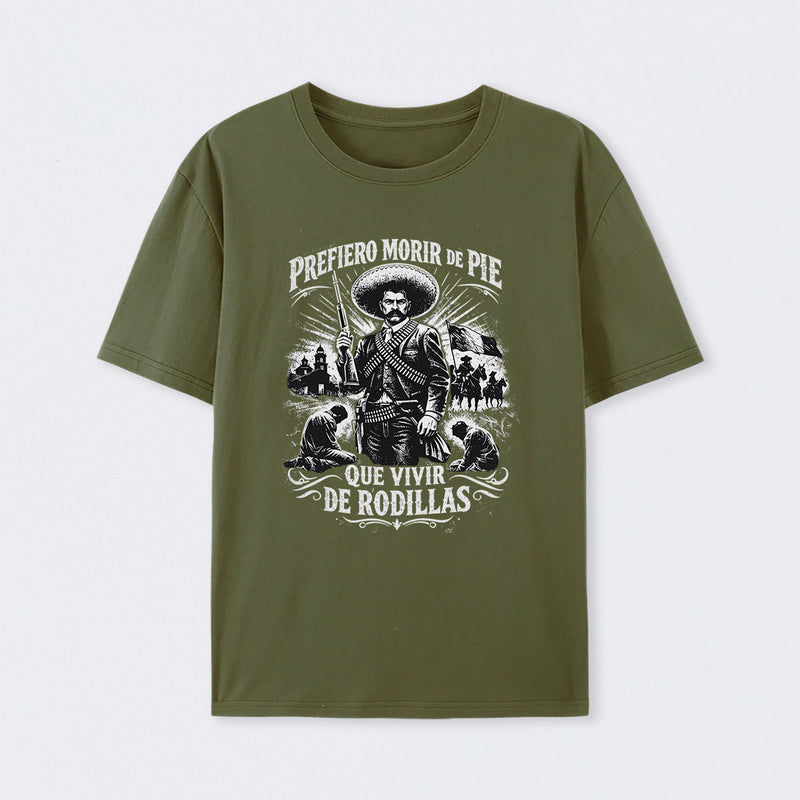 Historical Icon Emiliano Zapata Print Mexican Revolution T-Shirt