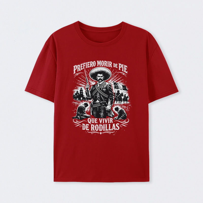 Historical Icon Emiliano Zapata Print Mexican Revolution T-Shirt