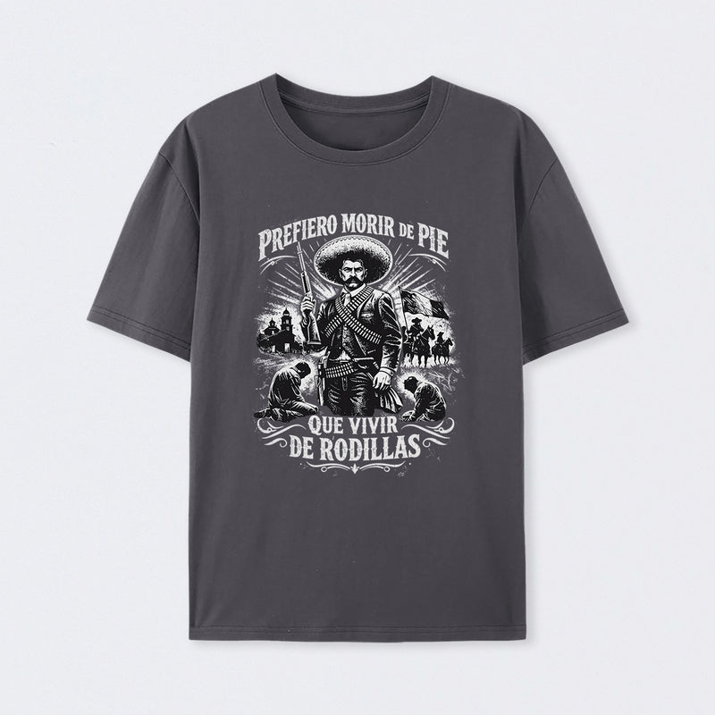 Historical Icon Emiliano Zapata Print Mexican Revolution T-Shirt