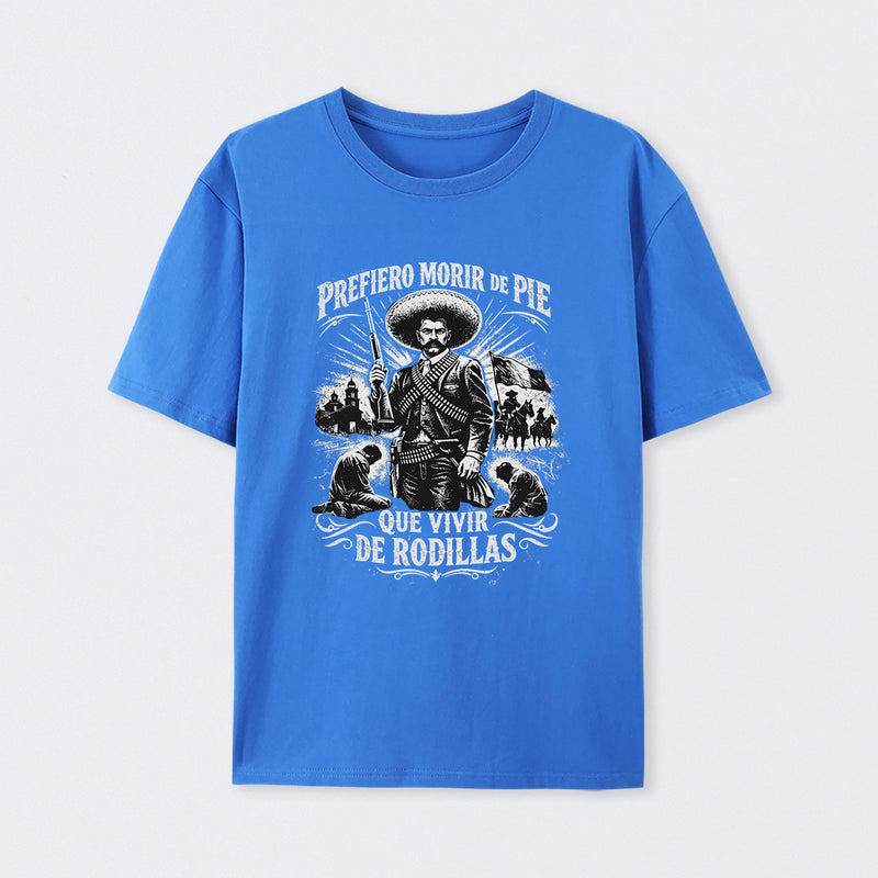 Historical Icon Emiliano Zapata Print Mexican Revolution T-Shirt